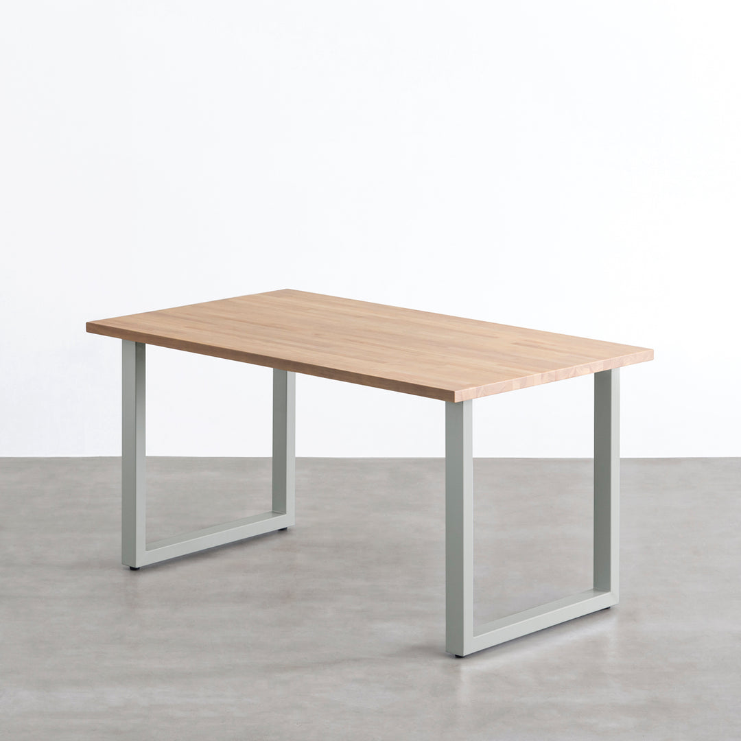 THE TABLE / ラバーウッド アッシュグレー × Colored Steel 全8色