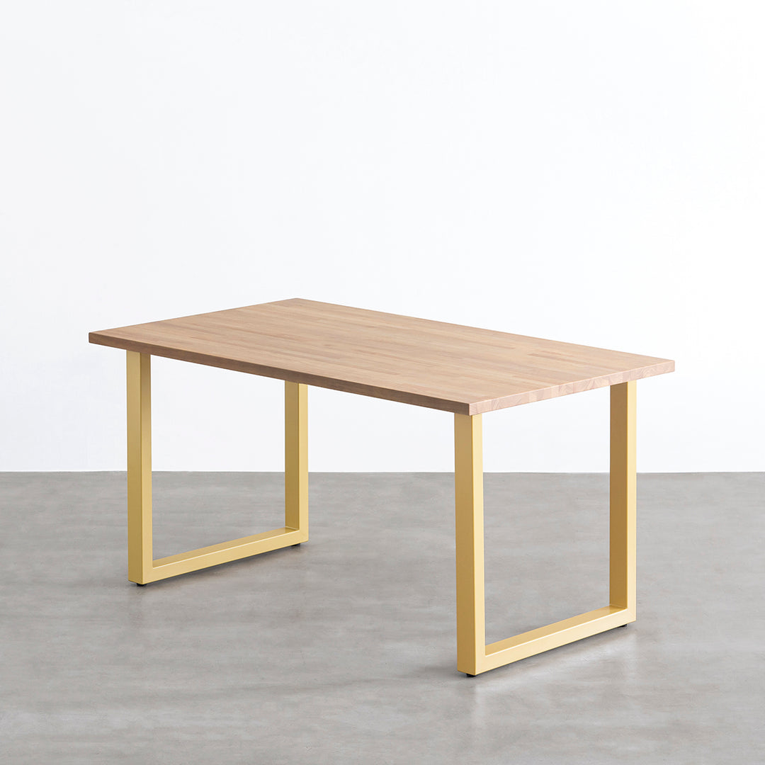 THE TABLE / ラバーウッド アッシュグレー × Colored Steel 全8色