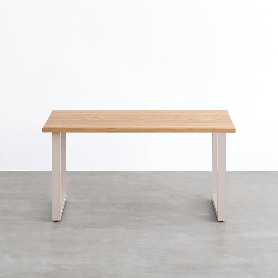 THE TABLE / 無垢 ホワイトアッシュ × Colored Steel 全8色 NATURE  