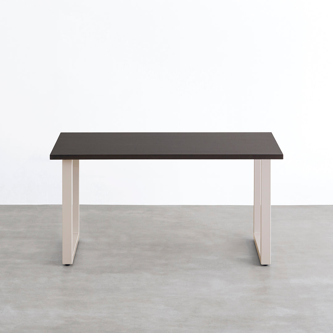 THE TABLE / ラバーウッド ブラックブラウン × Colored Steel 全