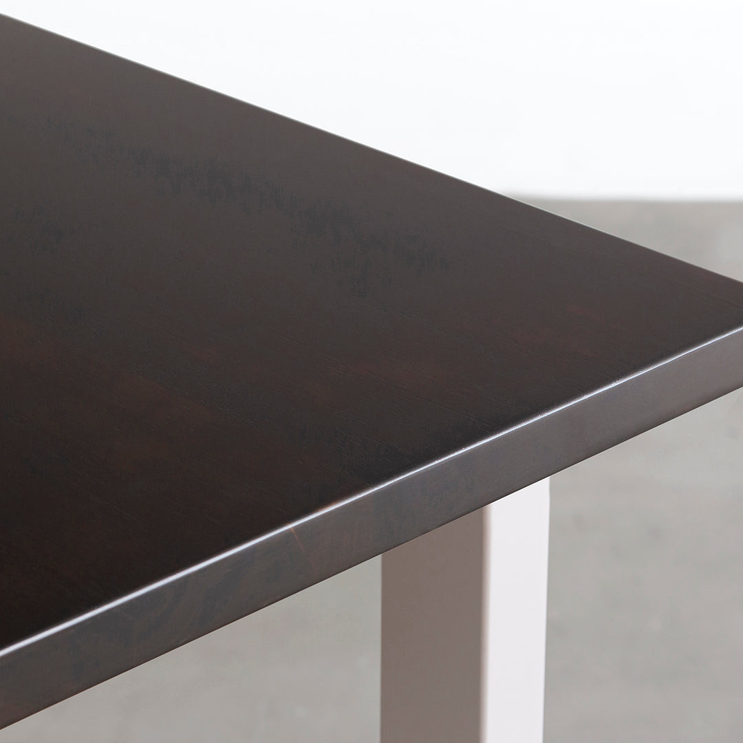 THE TABLE / ラバーウッド ブラックブラウン × Colored Steel 全8色