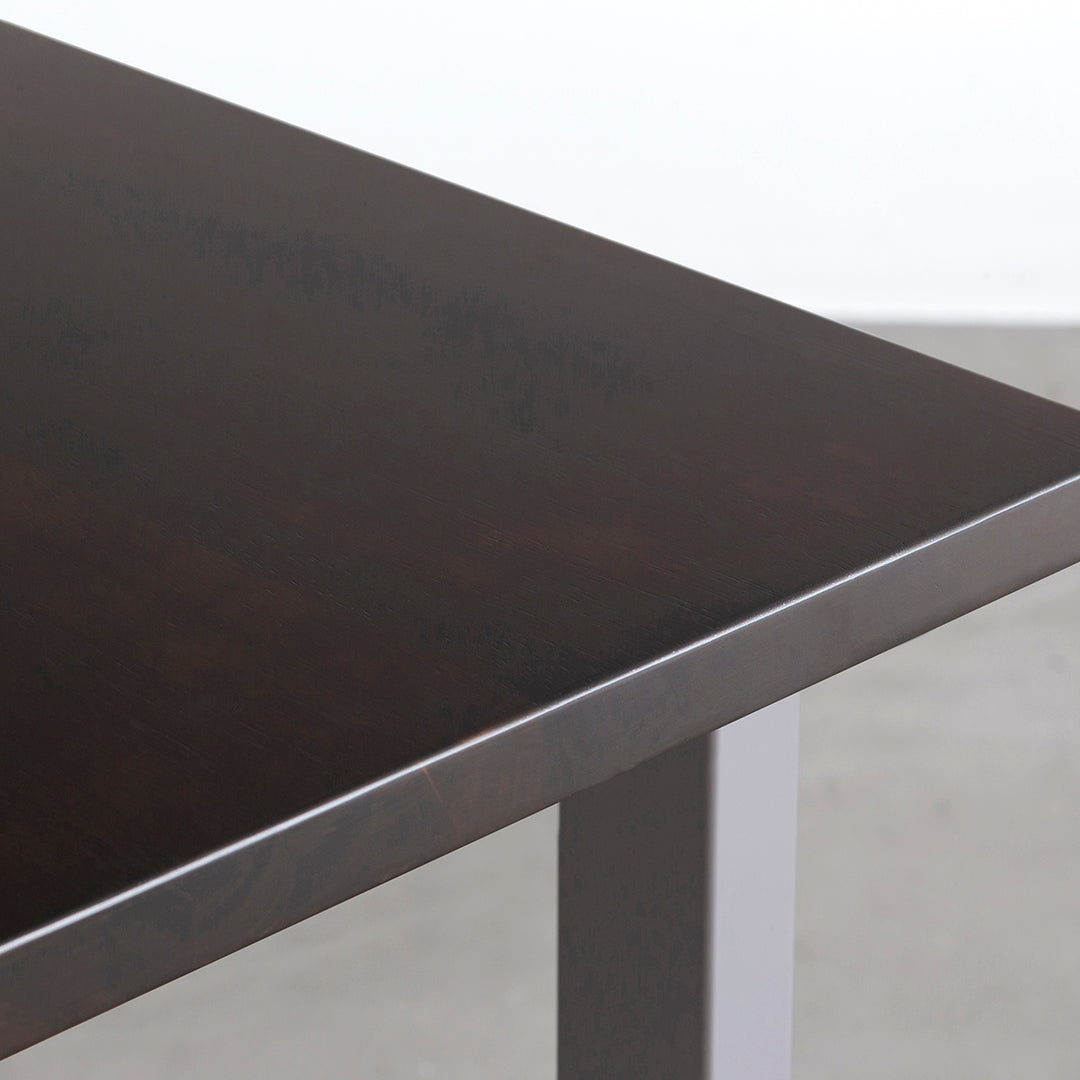 THE TABLE / ラバーウッド ブラックブラウン × Colored Steel 全8色