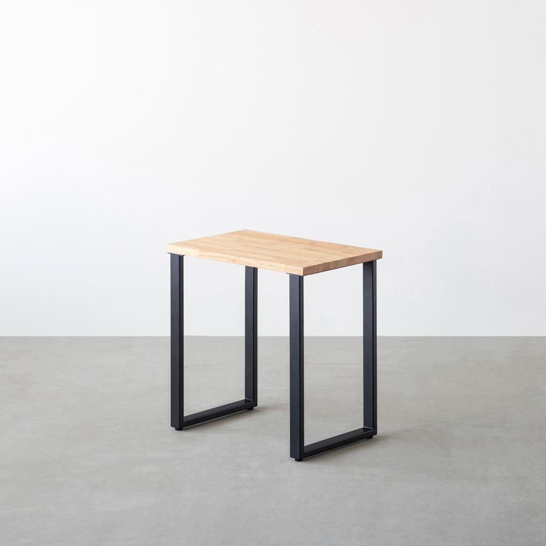 かなでもの　デスク　ラバーウッド THE TABLE / ラバーウッド アッシュグレー × Stainless × W301