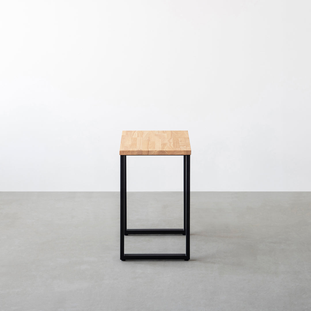 Kanademono パソコンデスク ラバーウッド× Black Steel THE TABLE / ラバーウッド ナチュラル × Black Steel – KANADEMONO
