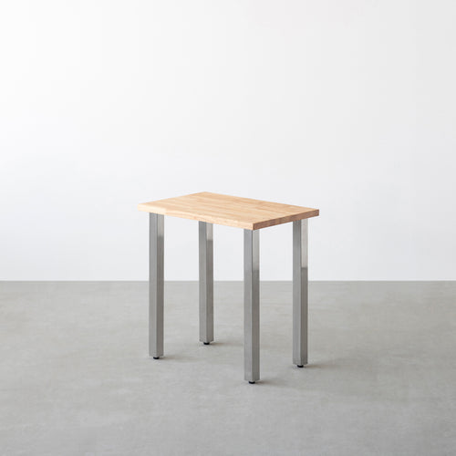 KANADEMONO THE TABLE コンパクトデスクラバーウッドナチュラル THE TABLE / コンパクトデスク ラバーウッド ナチュラル × Stainless
