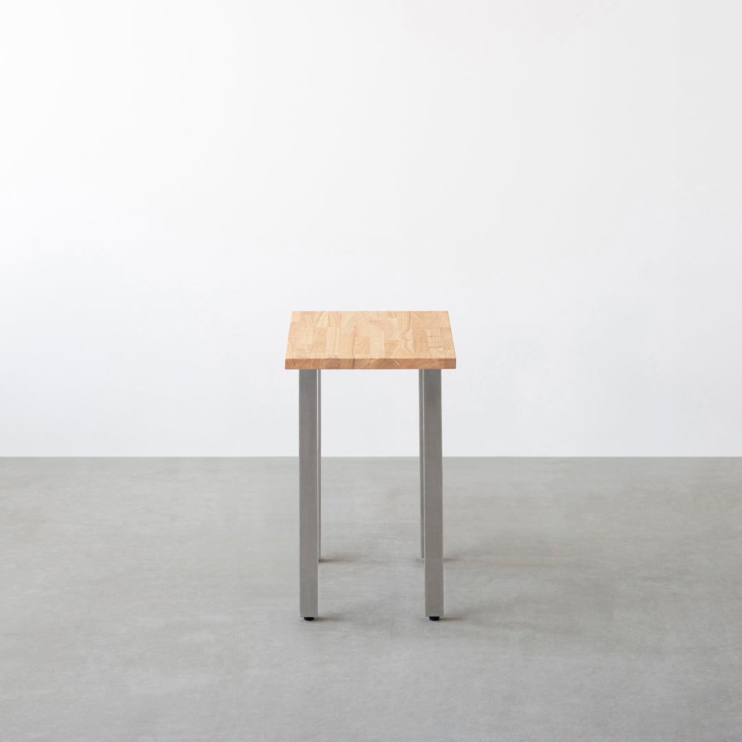 THE TABLE / コンパクトデスク ラバーウッド ナチュラル × Stainless