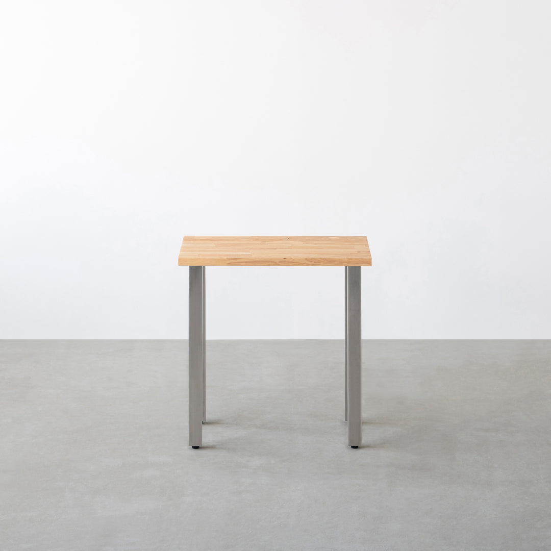 THE TABLE / コンパクトデスク ラバーウッド ナチュラル × Stainless