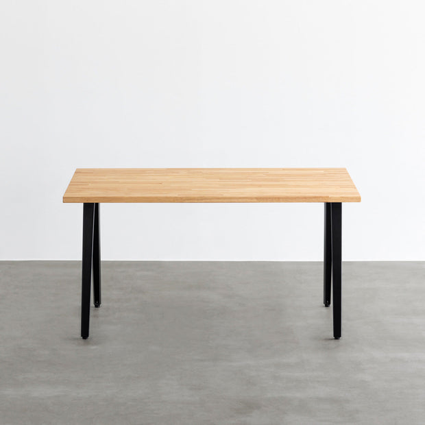 THE TABLE / ラバーウッド ナチュラル × Black Steel – KANADEMONO