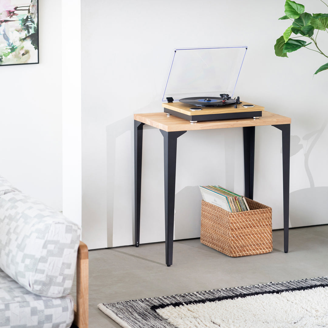 THE TABLE / コンパクトデスク ラバーウッド ナチュラル × Black