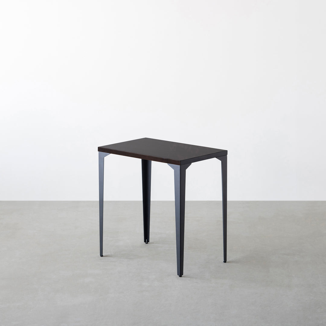 かなでもの LFT-K12-BK THE TABLE / コンパクトデスク ラバーウッド ブラックブラウン × Black