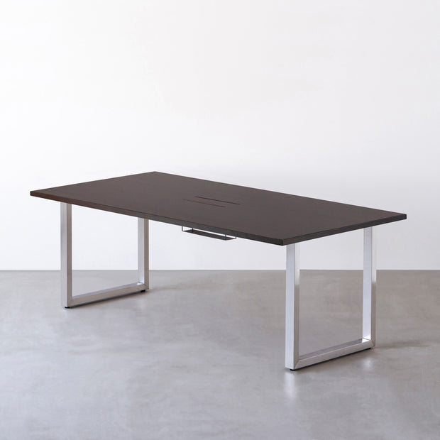 THE TABLE / ラバーウッド ブラックブラウン × Stainless × W181 