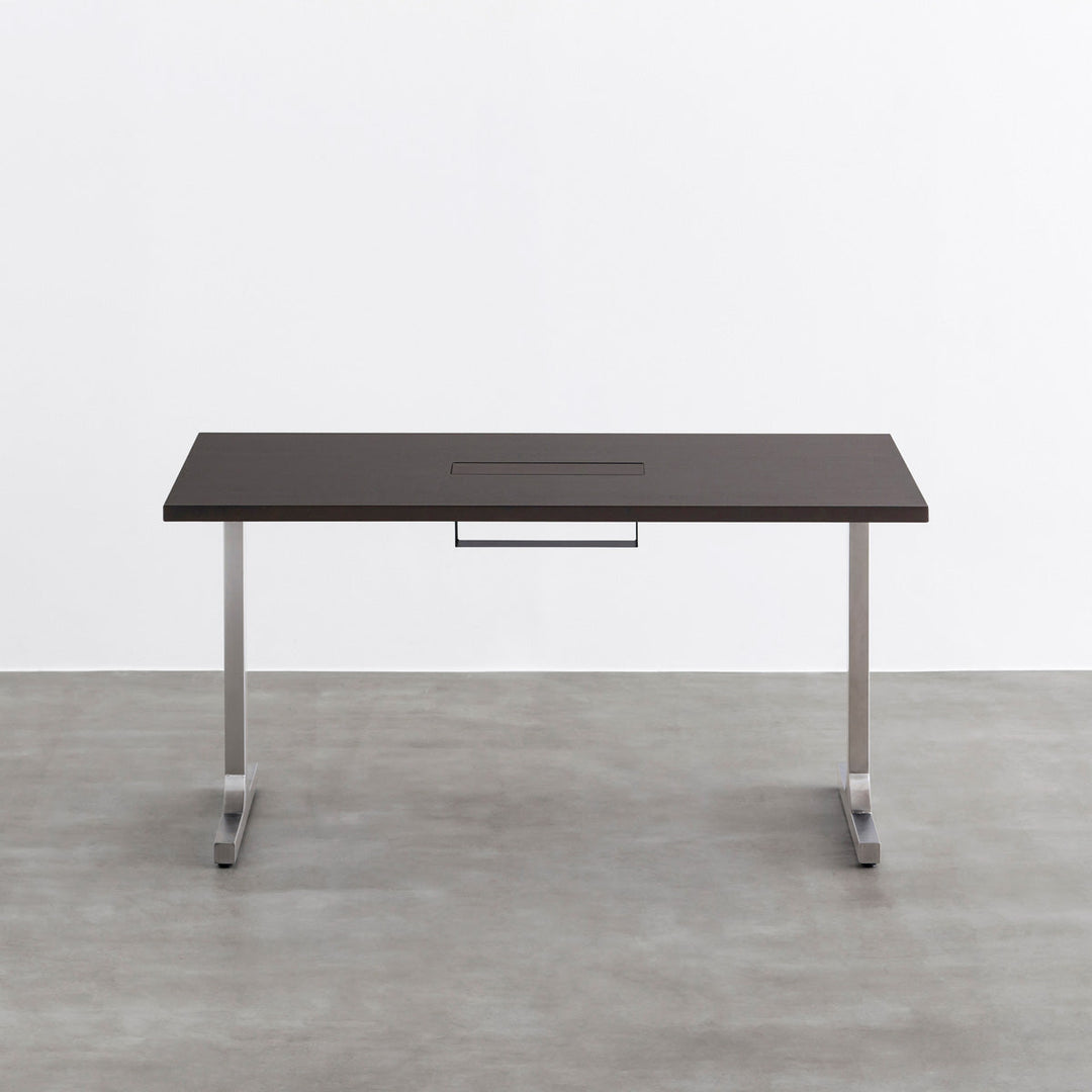 THE TABLE / ラバーウッド ブラックブラウン × Stainless 配線