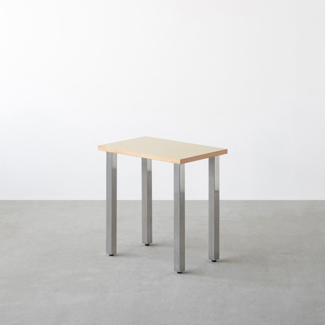 THE TABLE / コンパクトデスク リノリウム 全32色 × Stainless