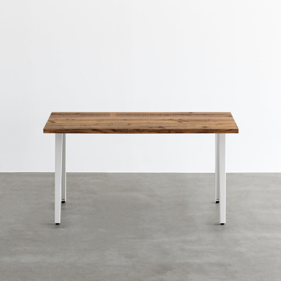 THE TABLE / 無垢 杉 ヴィンテージスタイル × White Steel