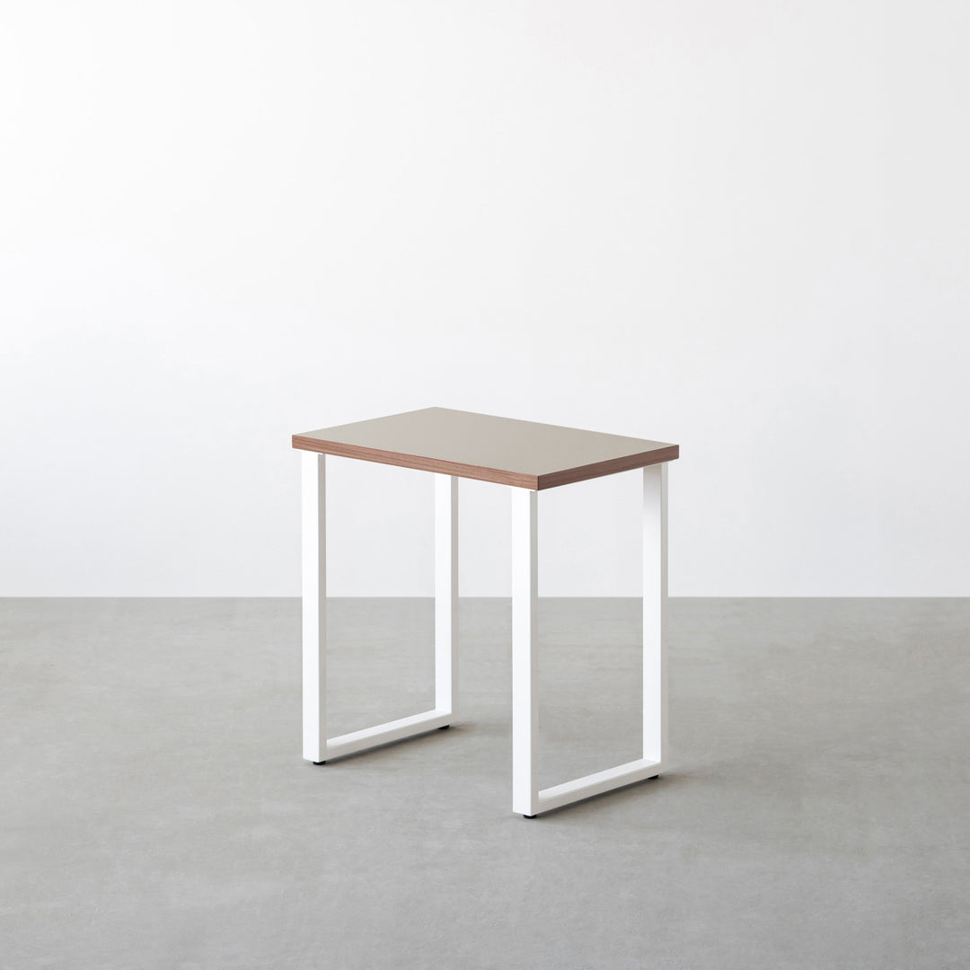 THE TABLE / コンパクトデスク リノリウム 全32色 × White Steel