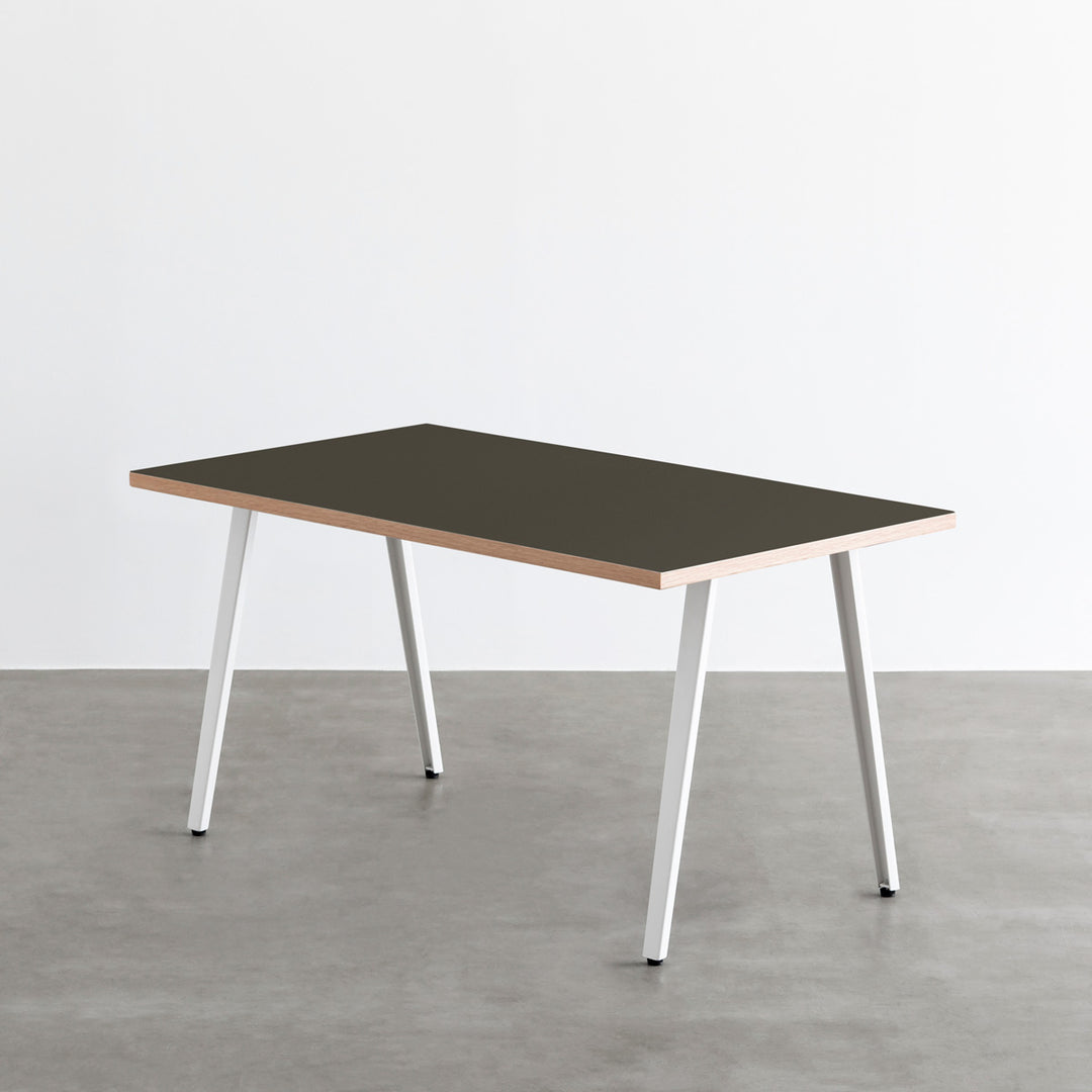 kanademono リノリウム Nero Black Steelテーブル TBL-K20-009-SQU-