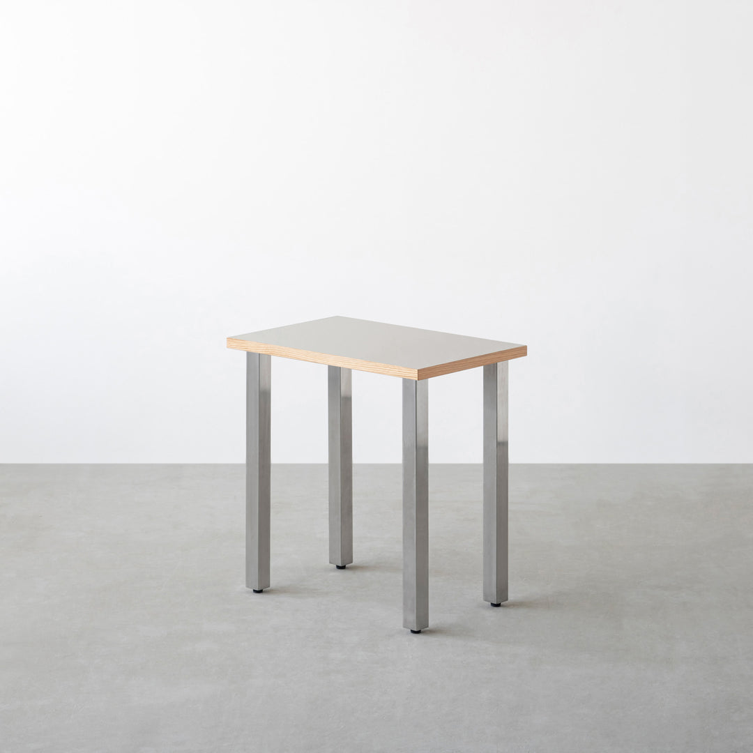 THE TABLE / コンパクトデスク リノリウム 全32色 × Stainless