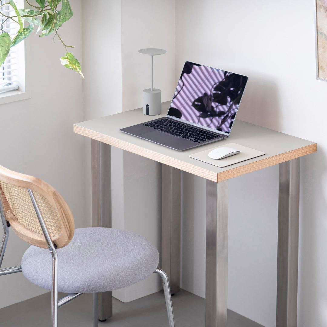 kanademono かなでもの　ダイニングテーブル　　リノリウム　デスク THE TABLE / コンパクトデスク リノリウム 全32色 × Stainless