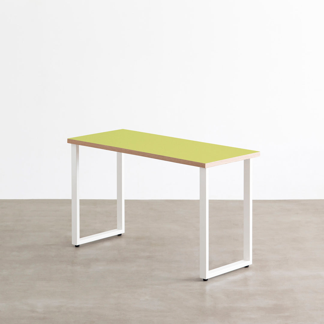 【値下げ中】KANADEMONO 「暮らし」×「グリーン」　サイドテーブル白 値下げ中】KANADEMONO 「暮らし」×「グリーン」 サイドテーブル白 机