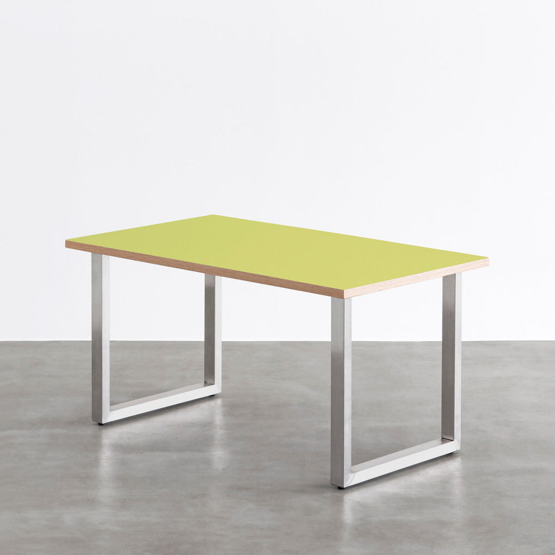 THE TABLE / リノリウム グリーン系 × Stainless – KANADEMONO