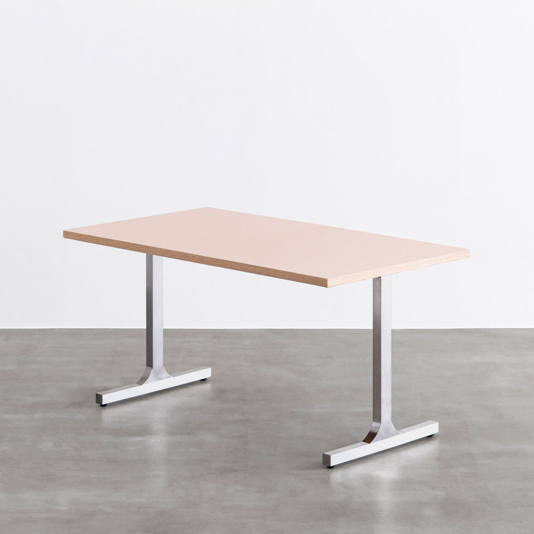 THE TABLE / リノリウム レッド・オレンジ系 × Stainless
