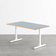 THE TABLE / リノリウム ブルー系 × White Steel