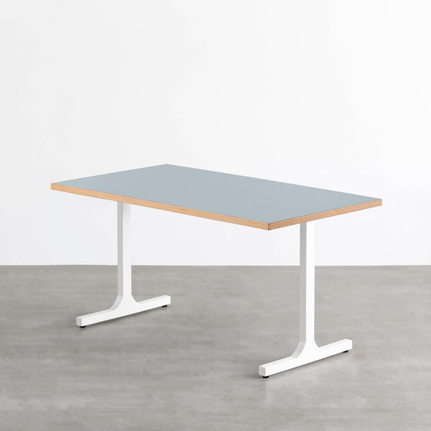 THE TABLE / リノリウム ブルー系 × White Steel