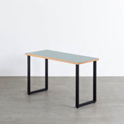 THE TABLE / リノリウム ブルー系 × Black Steel