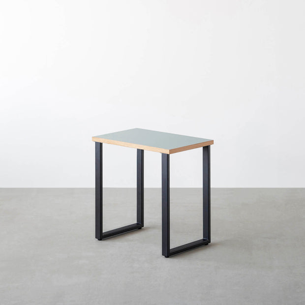 THE TABLE / コンパクトデスク リノリウム 全32色 × Black Steel