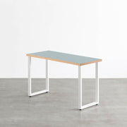 THE TABLE / リノリウム ブルー系 × White Steel