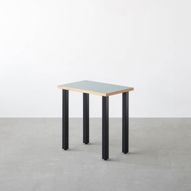 THE TABLE / コンパクトデスク リノリウム 全32色 × Black Steel