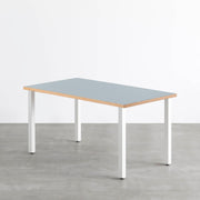 THE TABLE / リノリウム ブルー系 × White Steel