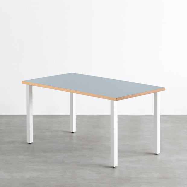 THE TABLE / リノリウム ブルー系 × White Steel