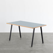 THE TABLE / リノリウム ブルー系 × Black Steel