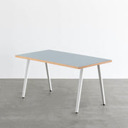THE TABLE / リノリウム ブルー系 × White Steel