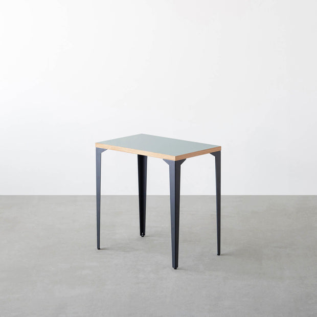 THE TABLE / コンパクトデスク リノリウム 全32色 × Black Steel