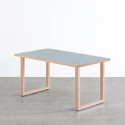 THE TABLE / リノリウム ブルー系 × Colored Steel 全8色　NATURE