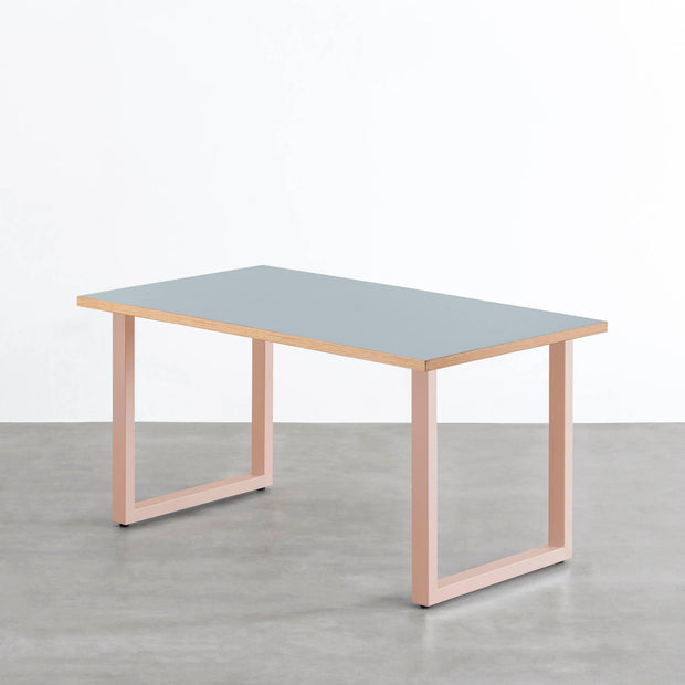 THE TABLE / リノリウム ブルー系 × Colored Steel 全8色　NATURE