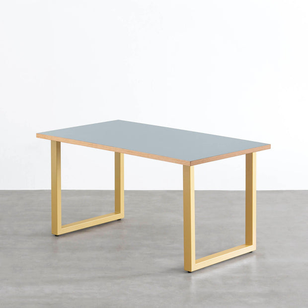 THE TABLE / リノリウム ブルー系 × Colored Steel 全8色　NATURE