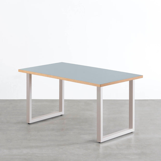 THE TABLE / リノリウム ブルー系 × Colored Steel 全8色　NATURE