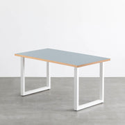 THE TABLE / リノリウム ブルー系 × White Steel