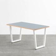 THE TABLE / リノリウム ブルー系 × White Steel