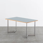 THE TABLE / リノリウム ブルー系 × Stainless
