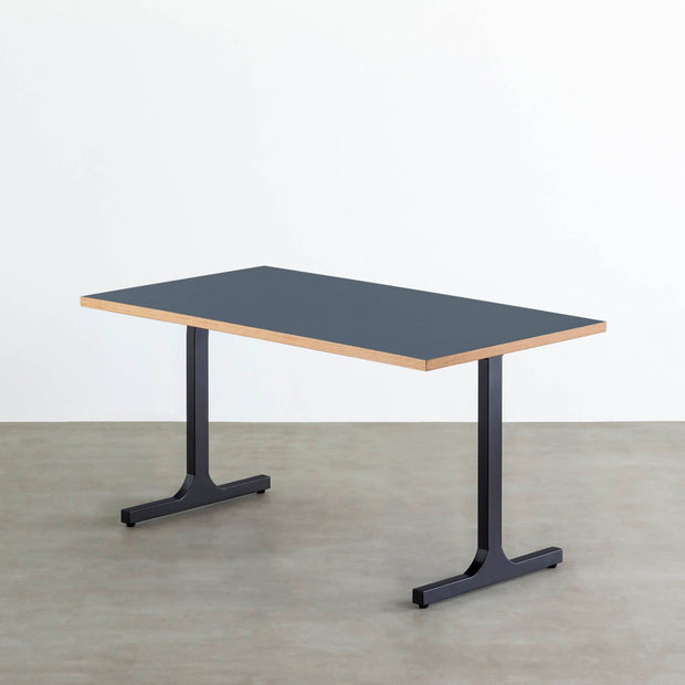 THE TABLE / リノリウム ブルー系 × Black Steel