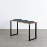 THE TABLE / リノリウム ブルー系 × Black Steel