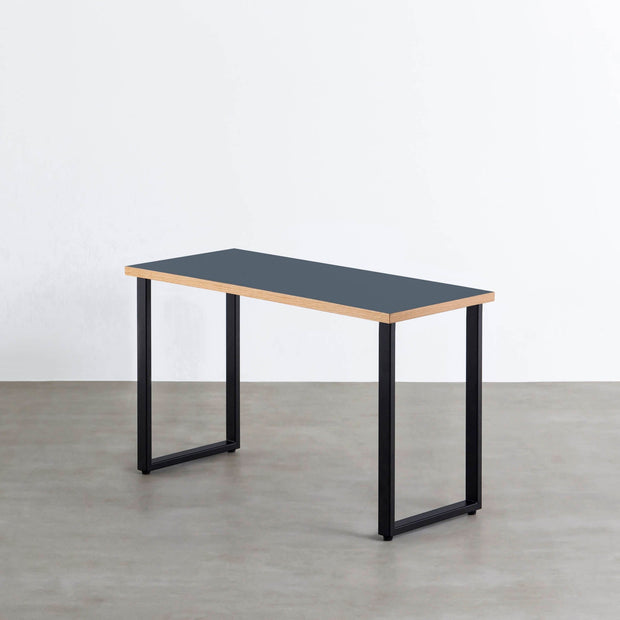 THE TABLE / リノリウム ブルー系 × Black Steel