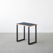 THE TABLE / コンパクトデスク リノリウム 全32色 × Black Steel