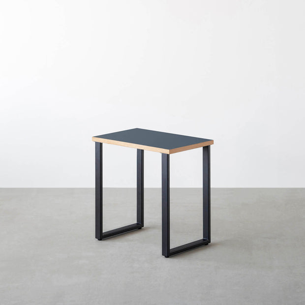THE TABLE / コンパクトデスク リノリウム 全32色 × Black Steel
