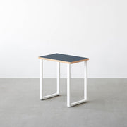 THE TABLE / コンパクトデスク リノリウム 全32色 × White Steel