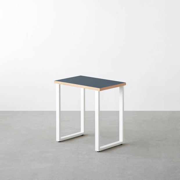 THE TABLE / コンパクトデスク リノリウム 全32色 × White Steel